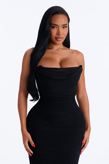 Sylvia Ruched Maxi Dress