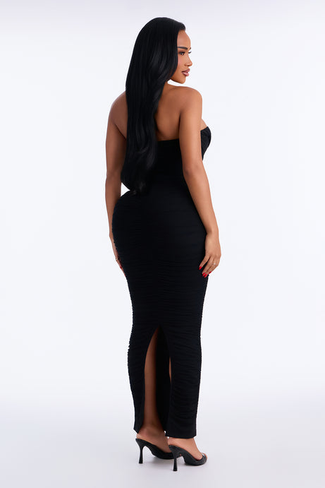Sylvia Ruched Maxi Dress