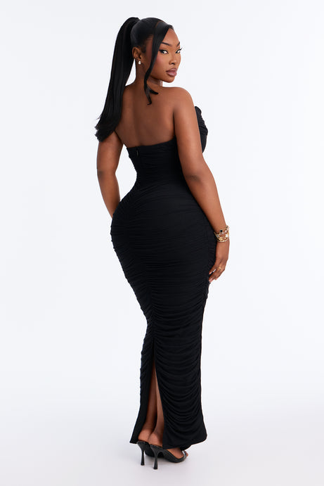 Sylvia Ruched Maxi Dress