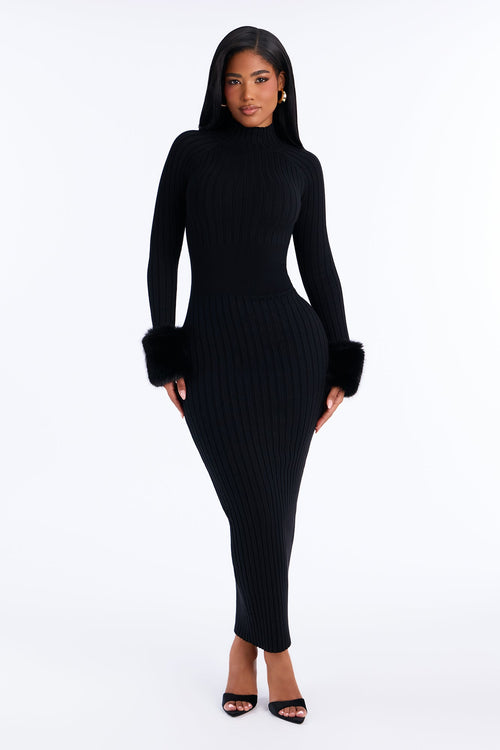 Estelle Long Sleeve Sweater Maxi Dress