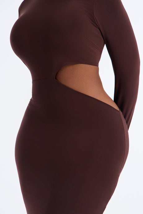 Maddy Long Sleeve Cut Out Maxi Dress
