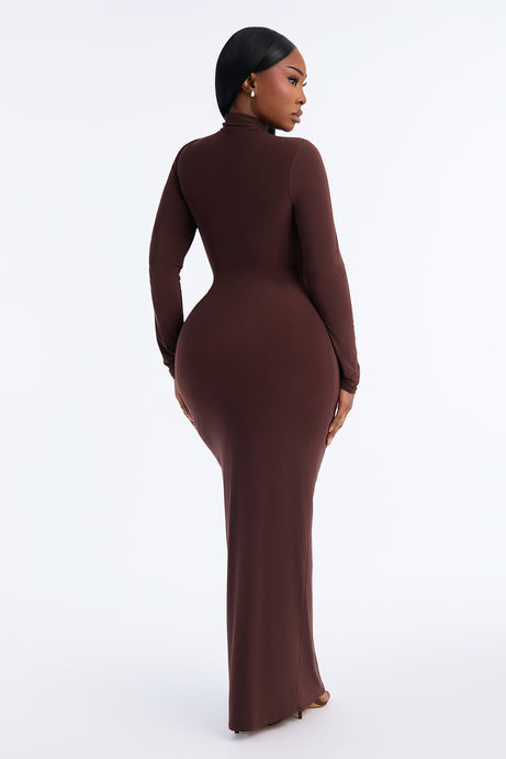 Maddy Long Sleeve Cut Out Maxi Dress